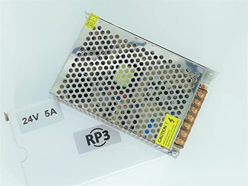 RP3 24V 5A 120W Spannungs Netzteil transformator 220V bis 24V für LED-Streifen, Überwachungsvideokamera, Sicherheitsmonitor und mehr AC - DC