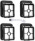 Leadaybetter Accesorios para Bissell Crosswave 3 en 1,4 piezas 1866F Crosswave Filtro de repuesto para Bissell 17132, filtro para Bissell accesorios