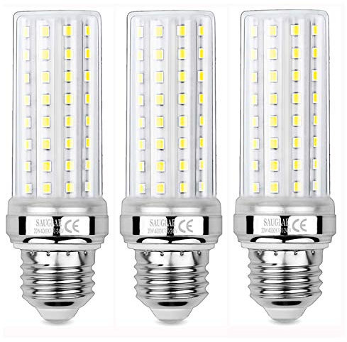 SAUGLAE Lampadine a LED da 20W, 150W Lampadine a Incandescenza Equivalenti, Bianco Naturale 4000K, 2300Lm, E27 Vite Edison, 3 Pezzi