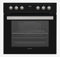 Sharp K-62DX19BM1-EU Herdset, 69 L, 9 Backofenfunktionen mit Turbo-Heißluft, Leicht-Reinigungs Email, LED-Display, Versenkbare Knebel, Glaskeramik-Kochfeld, Breite: 60 cm, 4 Kochzonen, Graphit