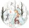 Little Deco Wandtattoo Wandsticker Kinderzimmer Waldtiere mit Ballon Wandsticker Baby Wanddeko Spielzimmer Wandaufkleber Schlafzimmer Wandbild Tapete DL638-7-M