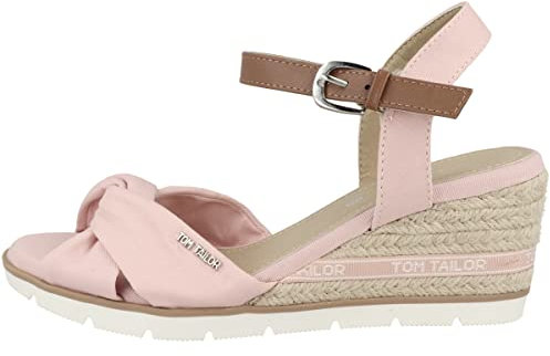 TOM TAILOR Damen 5390407 Keilsandale, Rose, 38 EU