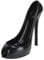 Tissting Porte-Bouteilles à Talons Hauts 22 x 19 cm Support de Bouteilles de Vin Autoportant, Noir Support de Bouteilles de Vin pour Vin Rouge et Blanc, pour La Maison