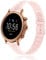 Compatible with Fossil Julianna Band, Lamshaw Silicone Lace Hollow-Out Watch Replacement Strap Compatible for Fossil Gen 5 Julianna / MK Gen 6 Touchscreen Smartwatch / MK Access Gen 5 Bradshaw (Pink)