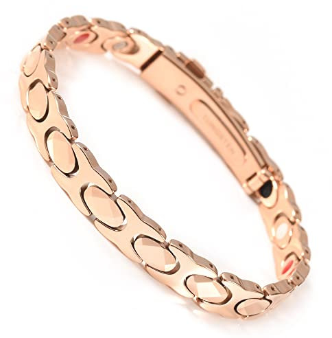 EnerMagiX Wolfram-Armbänder für Damen und Herren, magnetisch, Armband mit starken Magneten, Wolfram, magnetische Armbänder (TSB-0257WRK)