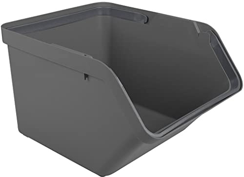 3 stück - Sunware Sigma Home Sortiereinheit, 49,3x38,8x29,8cm, 45 Liter - Anthrazit