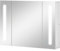 kleankin Badezimmer Spiegelschrank 12W Hängeschrank mit 3 Spiegeltüren LED-Lichter Badschrank mit Memory-Funktion Touch-Schalter Weiß 90 x 15 x 65 cm