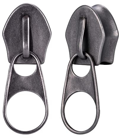 ERKUOO 2PCS Reißverschluss Ohrmesser Mode Ohrtunnel Plugs Fleisch Stretcher Piercing Ohrringe Expander Ohrringe Körperschmuck 10mm