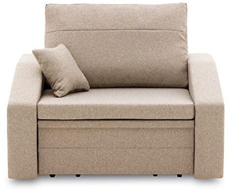Sofini Sessel Vertico 80 - Klappsessel mit Schlaffunktion - für Wohnzimmer, Schlafzimmer oder Kinderzimmer Schlafsessel (Malmo New 08)
