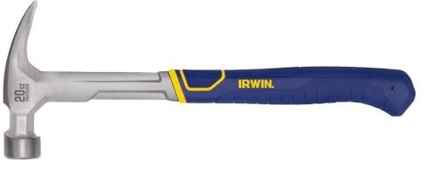 IRWIN Hammer, Rip Claw Hammer, Ergonomic Textured Grip, 20 OZ (IWHT51220)
