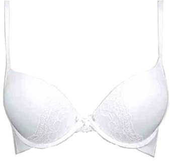 2 Sizes Bigger Boost Bra Super maximise Push Up Thick Padded Bombshell VS add 2 Cups Assets Full Effect (as8, Cup_Band, d, 36, White)