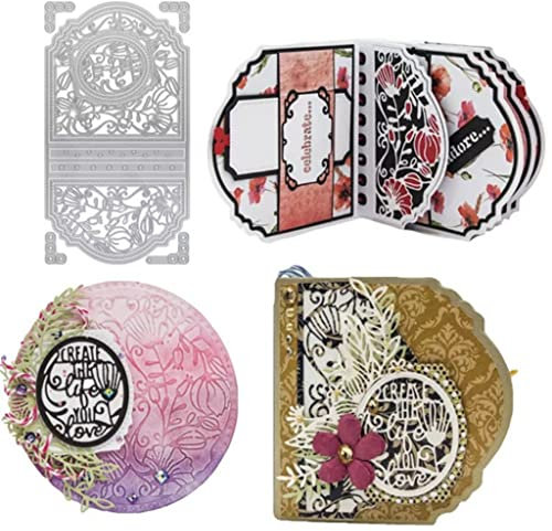 Sredwtk Erinnerungsbuch Stanzschablonen Cutting Dies Metall Prägeschablone Stanzformen Schablonen für Scrapbooking DIY Grußkarten zum Geburtstag Einladung zur Einschulung Kinderkarten usw