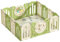 Laufstall Baby Faltbar, Laufstall Baby Rutschfestes und stabiles, Baby Laufgitter XXL mit Kindersicherung, Verstellbare Form, Faltbar für Die Lagerung, Anti-Rutsch-Einstellungen 8 12 14 16