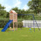 Tidyard Set da Gioco,da Giardino,Esterno,con Scivolo e 2 Altalene,con Tetto,in Legno di Douglas,320x349x238 cm,Giochi Giardino,Parco Giochi Esterno,Altalena,Scivolo,da Giardino in Legno