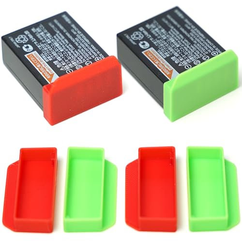 Capuchons de protection pour batterie Fujifilm NP-W126, NP-W126S, indicateur de niveau, anti-poussière (pour NP-W126/ NP-W126S)
