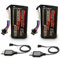 RoaringTop 3000mAh 2S 7.4V Lithium Ion Battery with SM-3P Plug, Used for DE43 DE60 RC Racing RC Car Battery 1575 Dump Truck Engineering Truck Toy Car