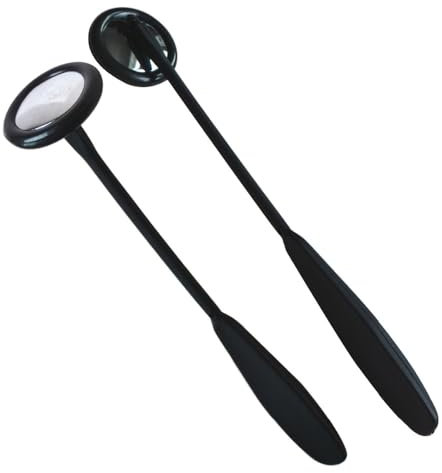 2Pcs Round Head Black Tendon Hammer for Neurological Reflexes, Pointed Tip for Superficial Responses, Research Osteopathy