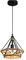 TEKLED Manila Hemp Rope Black Diamond Pendant Light | E27 Fitting | Adjustable Hanging Light | Rustic Hemp Rope Ceiling Light | For Living Rooms Kitchens Coffes Restaurants |D380mm (Bulb not Included)