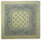 Superfreak Bandana Tuch Paisley Muster 02 beige blau quadratisches Kopftuch