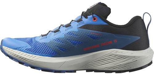 Salomon Herren Sense Ride 5 Traillaufschuhe, French Blue Black Dark Blue, 49 1/3 EU