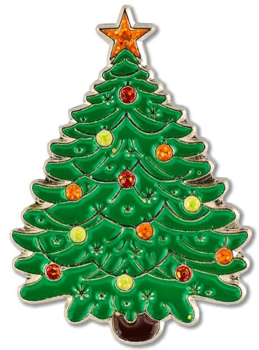 Christmas Tree Pin Badge (Christmas Tree)