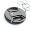 Zqunzh 52 55 58 62 67 72 77 mm Center Pinch for Snap-on Front Objektivdeckel Haube Abdeckung Schutz mit Gurt for Tamron Kamera DSLR(62mm)