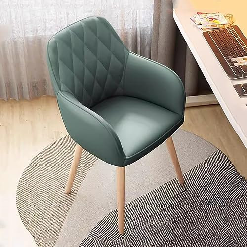 GLFNB Schaukelstuhl-Sessel, Drehbarer Schreibtischstuhl, Sessel, Leder-Akzentstuhl, Esszimmerstuhl aus der Mitte des Jahrhunderts, Computerstuhl für das Arbeiten oder Lernen zu Hause und im Büro,