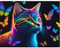 GHHKUD 5D Diamond Painting für Erwachsene, Katze Tiere DIY Diamant Painting Bilder für Erwachsene Anfänger, Diamond Painting Set, Full Drill Diamant Malerei für Haus Dekoration 30x40 cm