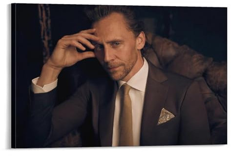 RENKEHUO Tom Hiddleston Schauspieler-Poster (39), Gemälde auf Leinwand, Wandkunst, Poster, Rollbild, Wanddekoration, Heimposter, 30 x 45 cm