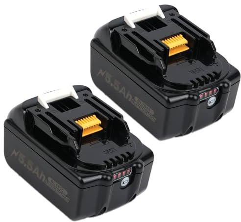 2 Stücke Ersatzakku für Makita 18V 5.5Ah BL1860B BL1860 BL1850 BL1840 BL1860B BL1830 BL1815 BL1845 BL1860B 194205-3 LXT-400