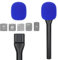 Interview GO Handheld Adapter - Microphone Handle for Rode Wireless GO II Mic, Wireless GO/Me/Pro, DJI Mic, DJI Mic 2, with Mic Cover Foam by YOUSHARES(Blue Foam)