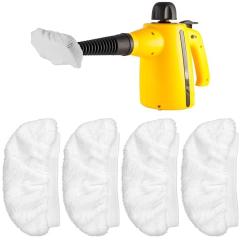 Dampfreiniger-Pads, waschbar, Dampfreiniger-Pads, für die meisten Dampfreiniger und Dampfreiniger, Pads für Handdampfreiniger, 4 Stück