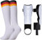 SummitEdge Stutzen Kinder Fußball mit Schienbeinschoner, 5-12 Jahren Lange Fussball Socken Kinder Fußballsocken Gepolstert Sportsocken für Jungen Mädchen Fußballtraining