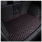 SKNFFF Alfombrillas de Cuero Maletero de Coche para Seat Ibiza IV SC 2008-2012, Impermeables y Resistentes a los arañazos para la Bandeja del Maletero,Red