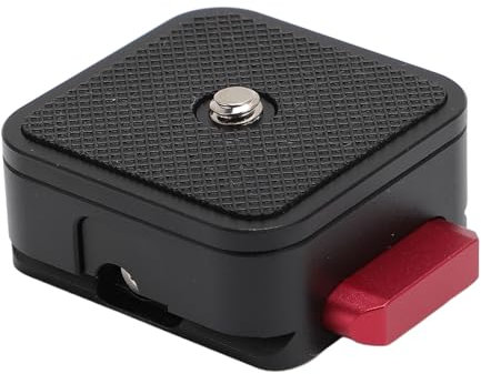 Qukaim Kamera-Schnellwechselplatte, 10 kg Kapazität, Aluminiumlegierung, universelle Passform, Stativ-Adapter für Einbeinstativ-Stabilisator, Schnellwechsel-Stativhalterung