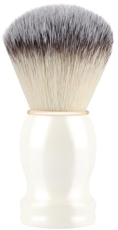 NHPY 1 Artikel Rasierpinsel, Rasierpinsel herren,Dachshaar Männer Rasierpinsel, Gesichtsbart Haarreinigung Rasierwerkzeug Rasierpinsel Seife Schäumende Rasierpinsel (Weiß)