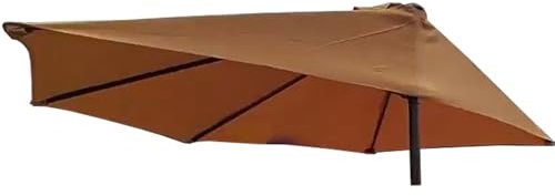 YNJJKA Halbrund Wandschirm Bezüge，Außenbereich Gartenschirm Markt Terrasse Sonnenschirm Balkon Halbschirmbezüge, wasserdichte Polyester-Überdachung(A1)