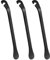 YUMIPDD 3 Stück Fahrrad Reifenheber, Metall Mantelheber Fahrrad, Ergonomisch Reifen Wechseln Werkzeug Montagewerkzeug, Universal Kompatibel für Fahrräder Rennräder Mountainbikes (Schwarz)