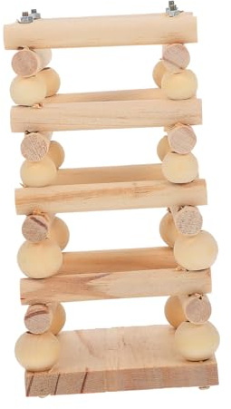 Holz Kaninchengrasfutterspender Beige für Kaninchen und Hamster