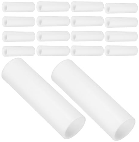 Kisangel 20 Stück PVC Zeltstangenverbinder 19mm Gerade Kunststoffrohr Zeltkupplung für Camping Pavillons Outdoor Zubehör