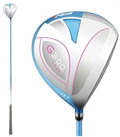 Driver de golf en titane #1 en bois de 13,5 degrés avec manche en carbone à haut rebond pour femme, club de golf en bois pour pratiquer le sport (#1, bois, bleu)