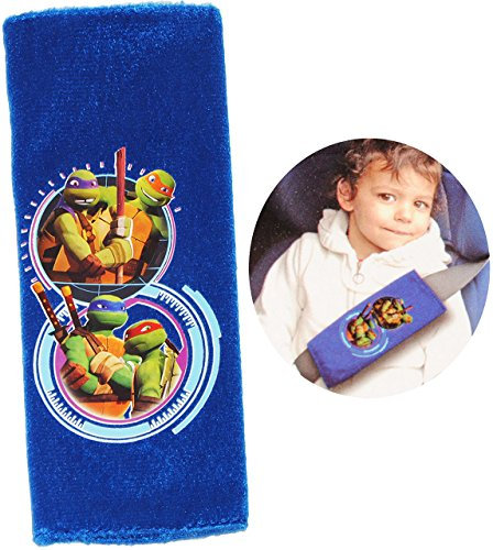 alles-meine.de GmbH Gurtschoner/Gurtpolster - Ninja Turtles - Gurtschutz - für Sicherheitsgurt als Gurt Polster - für Auto/Kindersitz - Schoner Autositz - Kinder Jungen -..