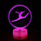 HPBN8 Ltd 3D Gymnastik Lampe USB Power 7 Farben Amazing Optical Illusion 3D wachsen LED Lampe Formen Kinder Schlafzimmer Nacht Licht.