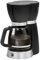 Clatronic KA Cafetière Filtre 15 Tasses Verseuse en Verre Système Anti-gouttes Arrêt Automatique 1000 W Noir