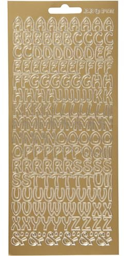 Creativ Aufkleber, goldfarben, Einheitsgröße, Gold