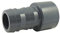 Ezfitt - Douille cannelée en PVC à coller - Ø A: 50mm | Ø B: 40mm | Ø C : 38mm