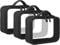 ANRUI Lot de 3 Trousse de Toilette Transparente, Sac de Cosmétiques Trousse Transparente Voyage pour Femme Homme, TSA Sac de Toilette Avion pour Le Transport de Liquides, Noir