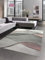 CARPETIA Teppich modern Teppich Wohnzimmer Wellen rosa grau Pastell Größe 200 x 290 cm