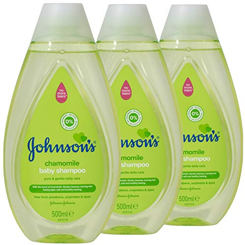 3x Johnson's Baby Shampoo - Kamille 500ml = 3 Stück pro Pack!