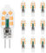 Akynite G4 12V LED Light Bulbs 2W Warm White 3000K, 12mm Width, Replacement for Bipin Halogen Bulb G4 10W-20W, 200LM, AC DC 12V Bi Pin Capsule LED for Cooker Hood/Chandelier, Not Dimmable, 10-Pack